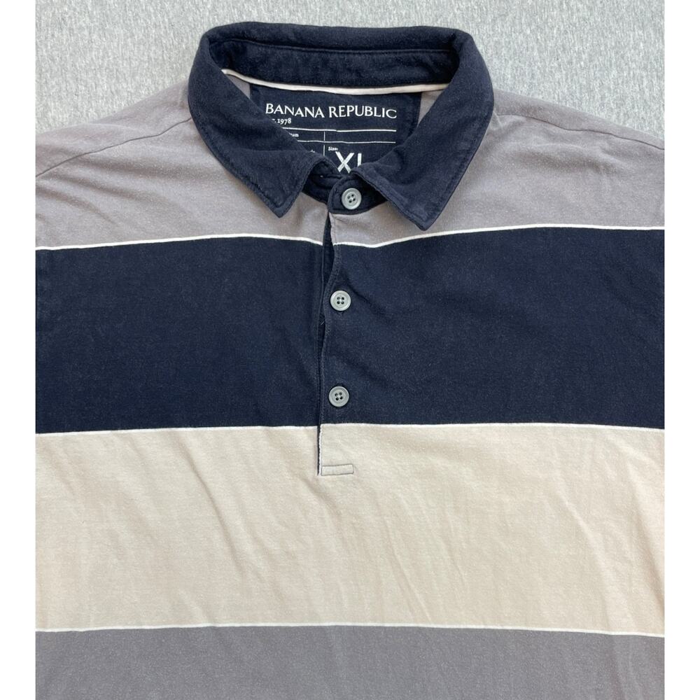 Banana Republic Polo Mens XL 100% Cotton Short Sleeve